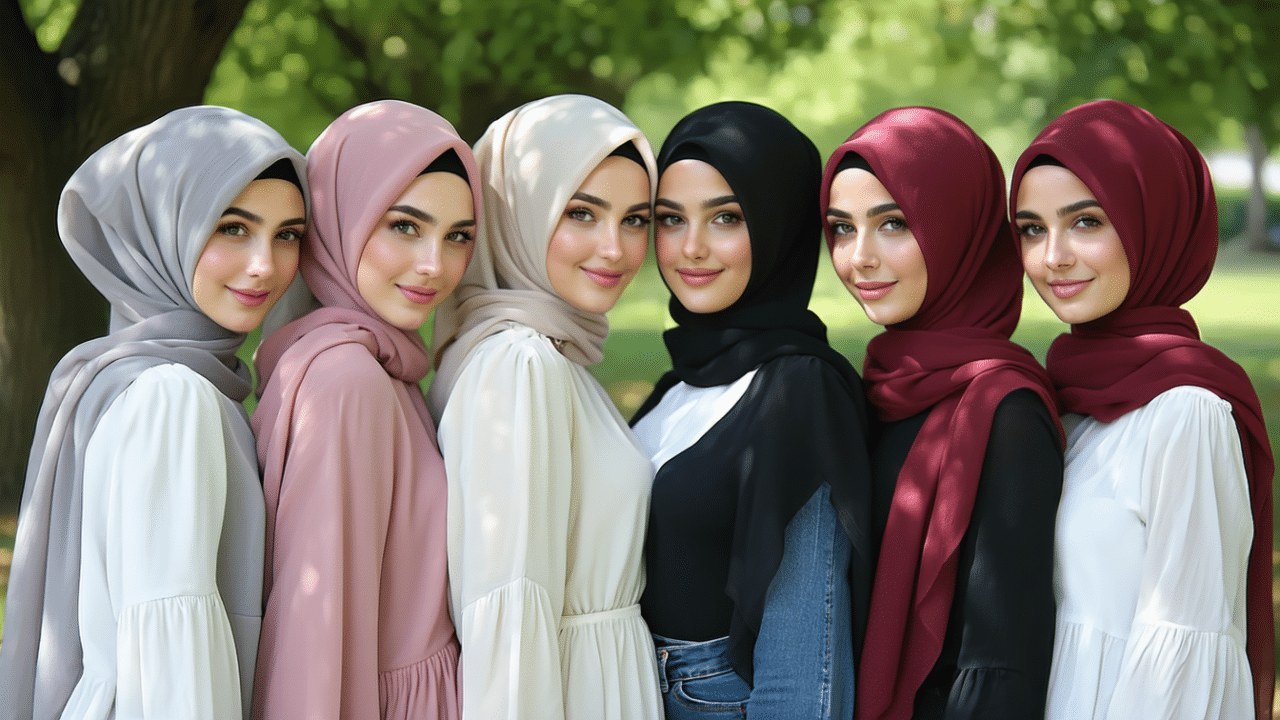 temukan inspirasi warna hijab yang menyegarkan penampilanmu bahkan tanpa makeup. tampil stylish, percaya diri, dan segar dengan pilihan warna hijab terbaik!
