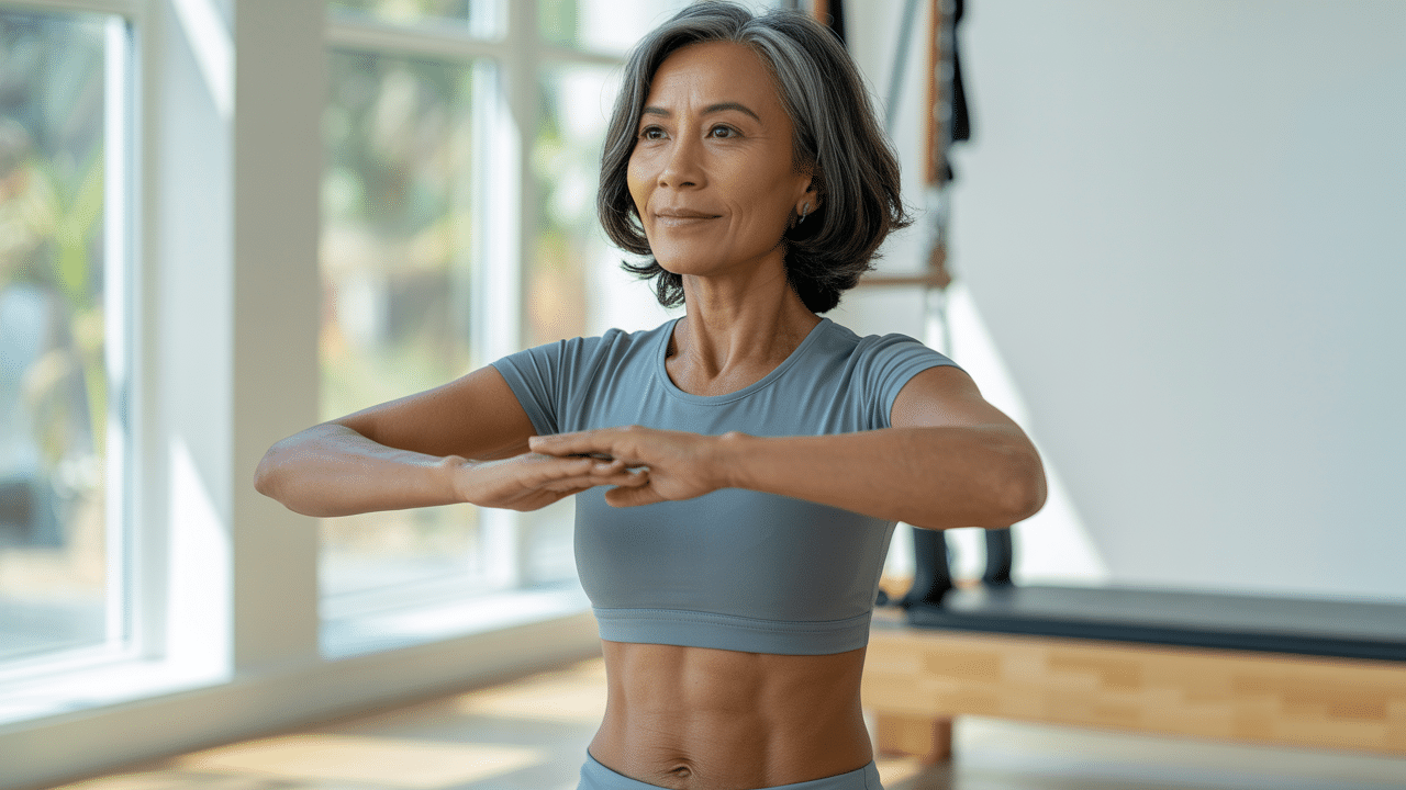 pelajari rutinitas pilates yang efektif untuk mendapatkan perut kencang di usia 60. tips mudah dan aman untuk menjaga kebugaran dan kesehatan tubuh anda.